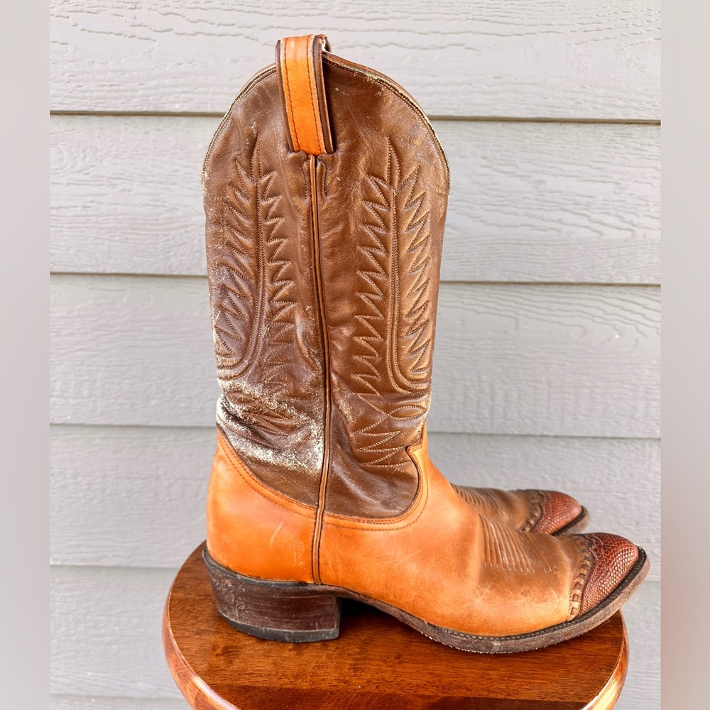 Tony Lama Vintage Western Boots – Style 6243 – Size 10A (Narrow) – USA Made